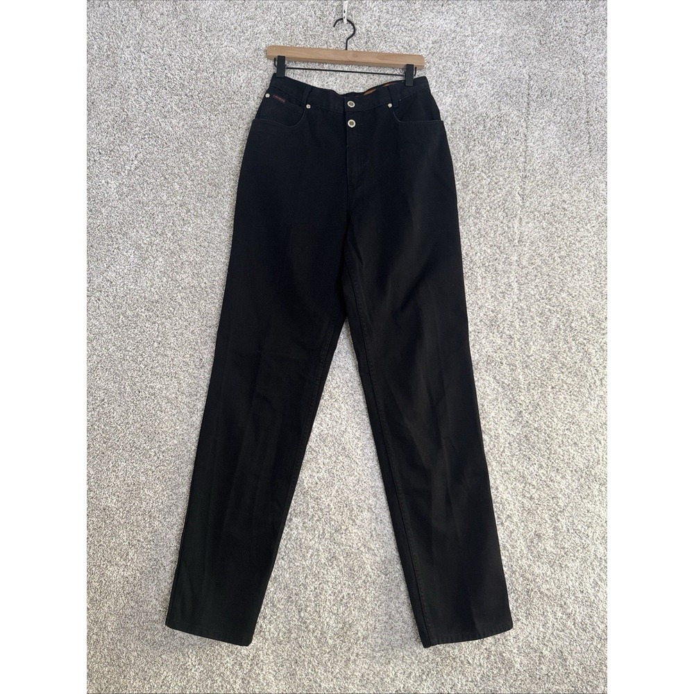 Vintage Lawman Jeans Women 28x34 Black High Rise Western Bareback Riding Pants